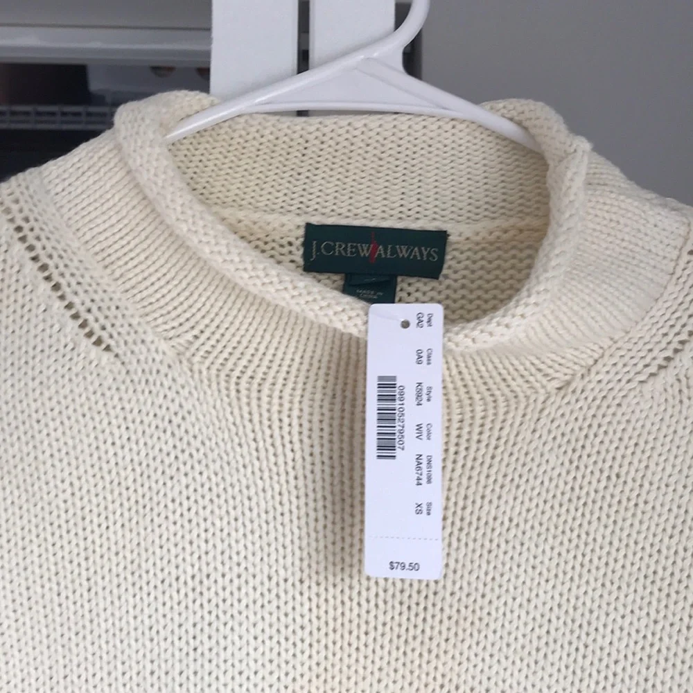 J. Crew Vintage Off-White Turtleneck, NWT - Picture 3 of 6